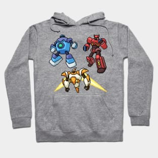 anime pixel robot Hoodie